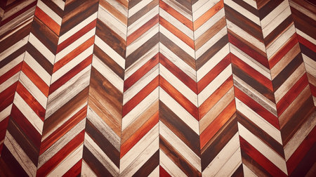 vintage chevron wooden texture floorの素材