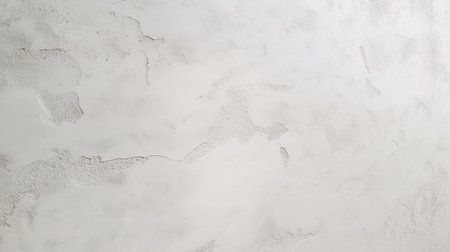Smooth white plaster wall with cracksの素材