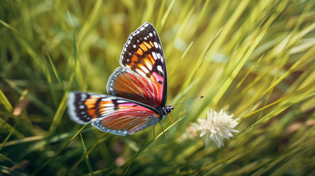 butterfly on a flowerの素材
