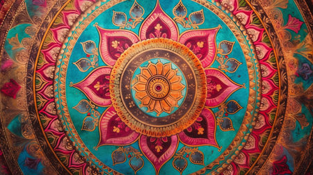 mandala colorful vintageの素材