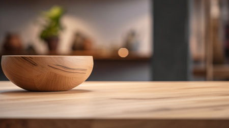 Podium for product advertisement or restaurant menus with beautiful backgroundの素材