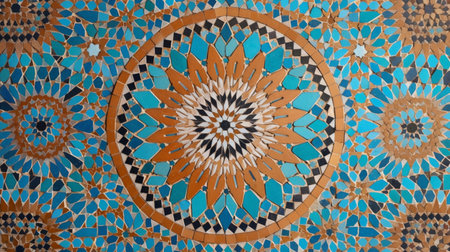 Arabic pattern background oriental islamic ornamentの素材