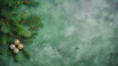 Green Christmas backgroundの素材