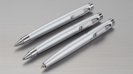 minimalist matte silver ballpoint penの素材
