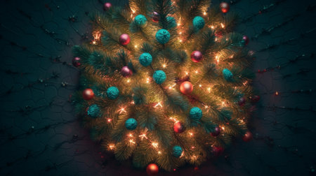 christmas tree lightの素材