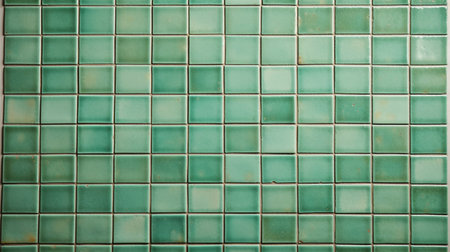 Green ceramic tile backgroundの素材