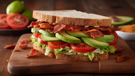 A BLT  type of sandwichの素材