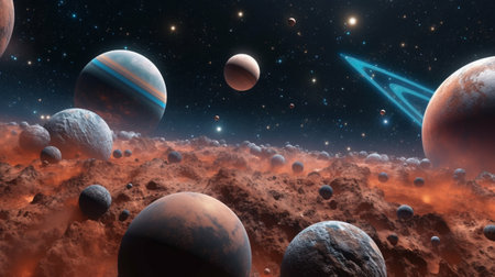Space wallpaper banner backgroundの素材