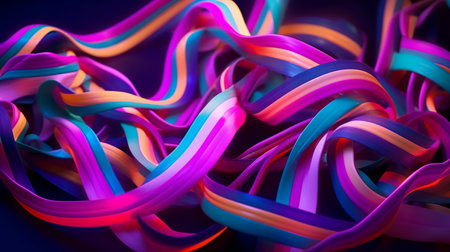 simple abstract background with colorful neonの素材