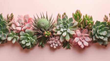 succulents banner or headerの素材
