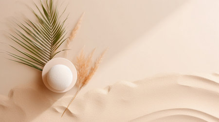 Minimalistic abstract gentle light beige backgroundの素材