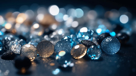 glitter vintage lights backgroundの素材