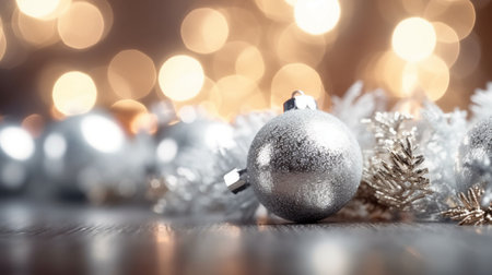 Winter christmas sparkling shiny silver Backgroundの素材
