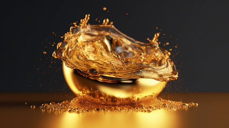 Splash made of goldの素材