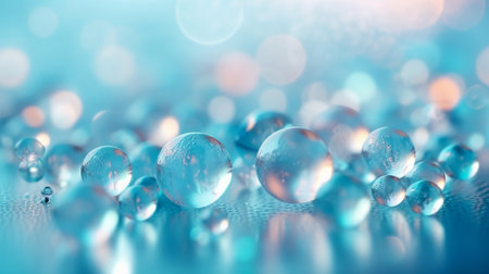 Abstract light blue blurred backgroundの素材