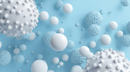 White and light blue medical abstract gradient backgroundの素材