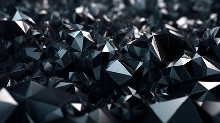 abstract black crystal backgroundの素材