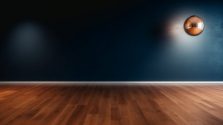 Empty light dark wall with beautiful chiaroscuroの素材