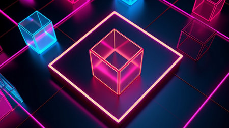 abstract simple background illuminatedの素材