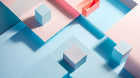 Light minimalist geometric backgroundの素材