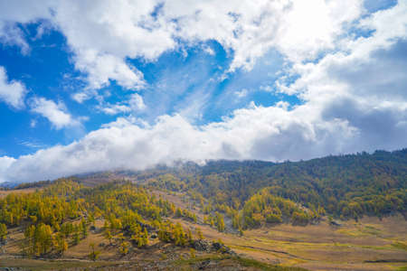 Scenery on the way from Altay, Xinjiang to Kanas