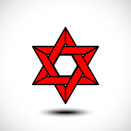 The star of David abstract vector design elementのイラスト素材
