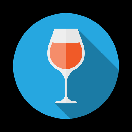 The wineglass icon. Goblet symbol. Vector illustrationのイラスト素材