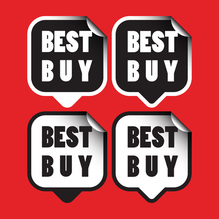 Best buy stickersのイラスト素材