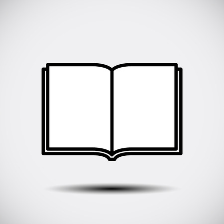 Open book icon. Vector illustrationのイラスト素材