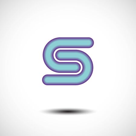 Abstract Letter S Iconのイラスト素材