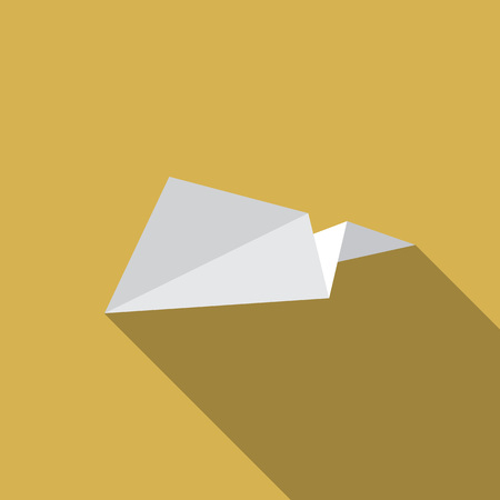 Illustration of origami paper airplaneのイラスト素材