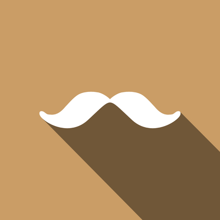 Mustache icon. Vector illustrationのイラスト素材