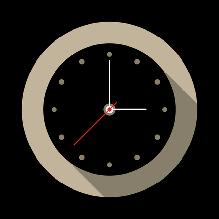 Time icon. Vector illustrationのイラスト素材