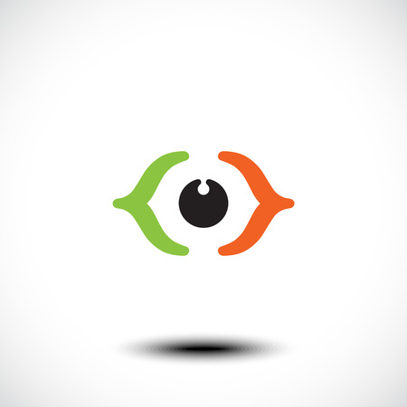 Eye icon. Vector illustrationのイラスト素材