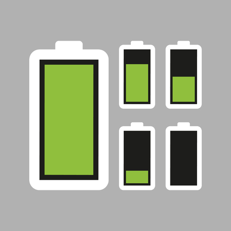 Battery icon. Vector illustrationのイラスト素材