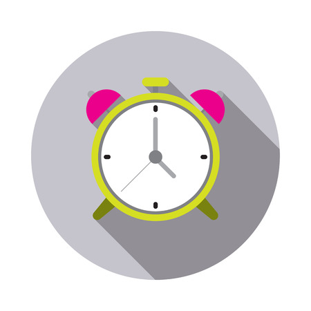 Alarm clock icon. Vector illustrationのイラスト素材
