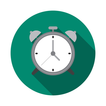 Alarm clock icon. Vector illustrationのイラスト素材