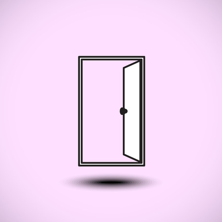 Door icon. Vector illustrationのイラスト素材