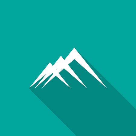 Mountain icon. Vector illustrationのイラスト素材