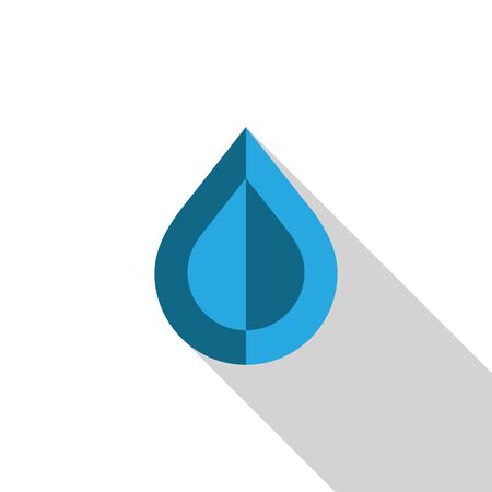 Abstract blue water drop. Vector creative concept.のイラスト素材