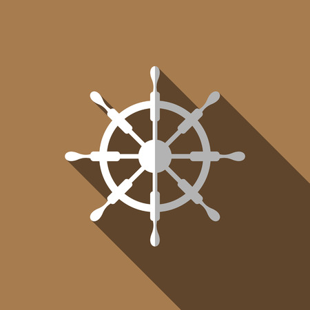 Rudder icon. Vector illustrationのイラスト素材