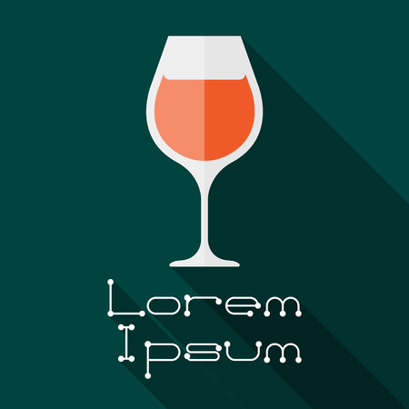 The wineglass icon. Goblet symbol. Vector illustrationのイラスト素材
