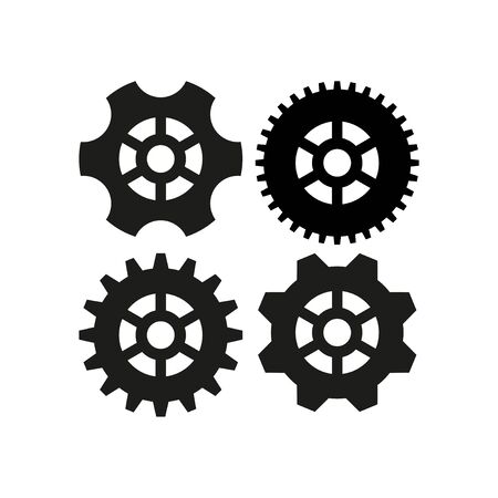 Cogwheel and development icon. Vector illustrationのイラスト素材