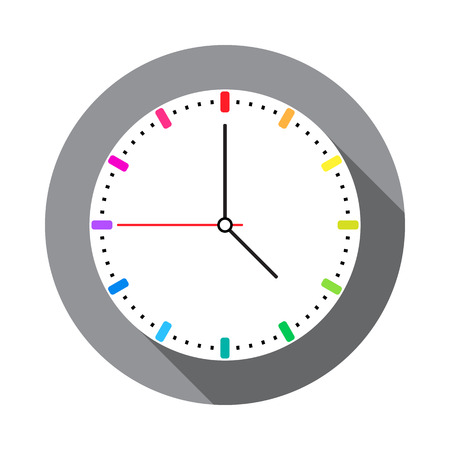 Clock icon , Vector illustrationのイラスト素材