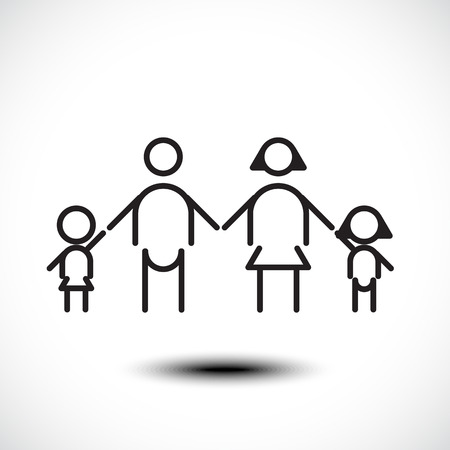 Family icon. Vector illustrationのイラスト素材