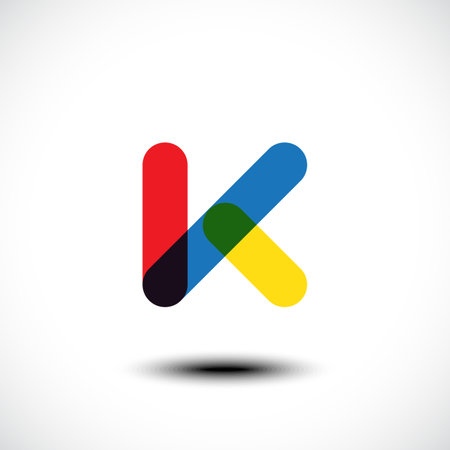 Letter K icon design template elements. Vector illustrationのイラスト素材