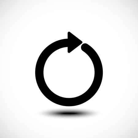Circle vector arrow. Vector illustrationのイラスト素材