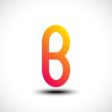 Letter B icon design template elements. Vector illustrationのイラスト素材