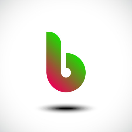 Letter B icon design template elements. Vector illustrationのイラスト素材