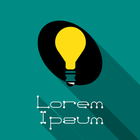Light bulb icon. Idea concept. Vector illustrationのイラスト素材